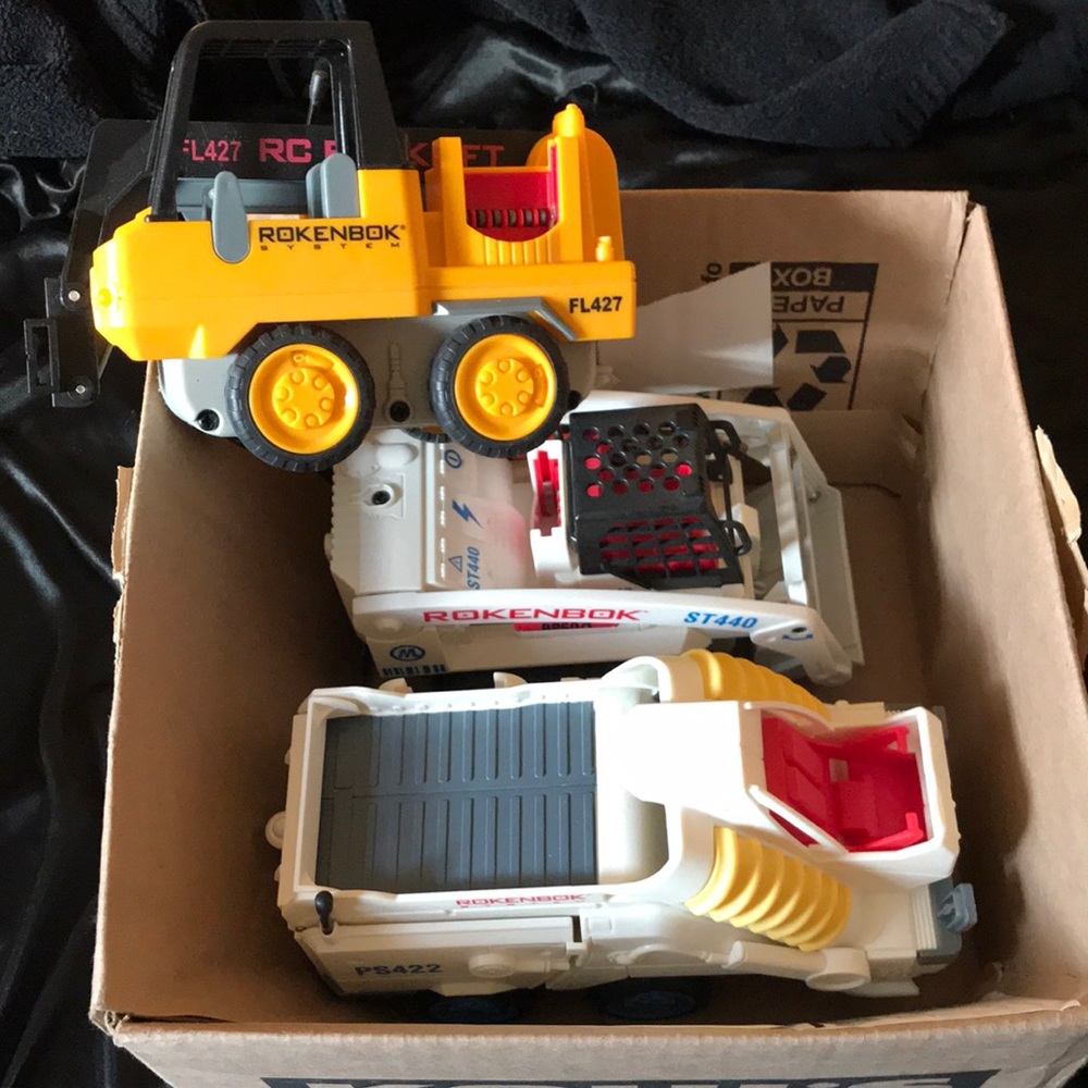 Rokenbok Trucks Vehicles Set of 3~Excellent